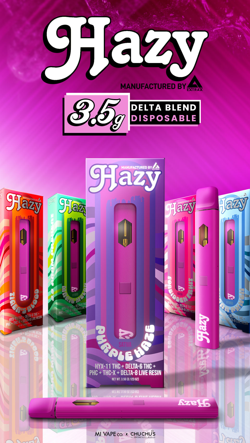 mi vape co hazy 3.5g delta blend disposable image banner