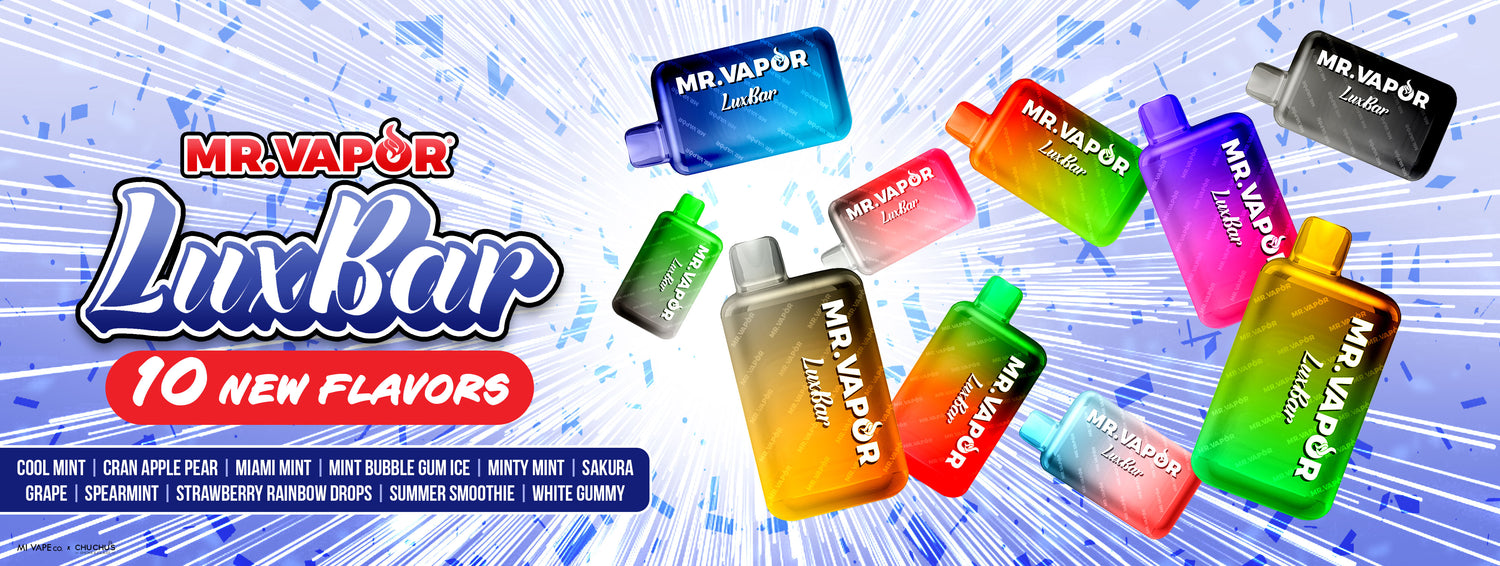 mivapeco mr vapor luxbar new flavors 5000 puffs