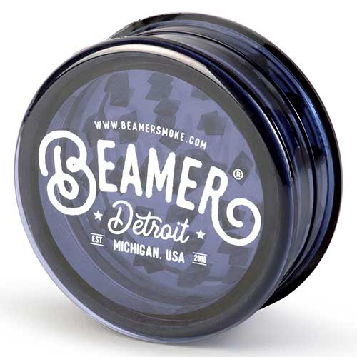 Beamer - Virgin Acrylic Grinder - 90mm - Detroit Logo Design - Full Color Mixed Designs
