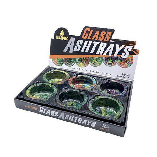 Blink - Glass Ash Tray Rasta Edition - MI VAPE CO 