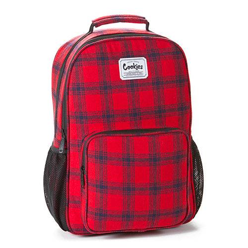 Cookies - Lumberjack Smell Proof Plaid Flannel Backpack - MI VAPE CO 