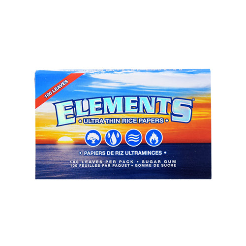 Elements - Ultra Thin Rice Paper Single Wide - MI VAPE CO 