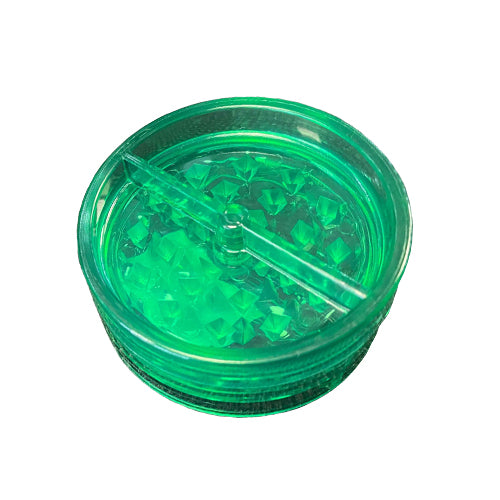 Grinder - 2 Piece Plastic Grinder (Assorted Colors) - MI VAPE CO 