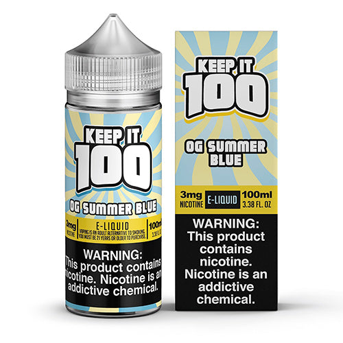 Keep It 100 E-Liquid - OG Summer Blue - MI VAPE CO 