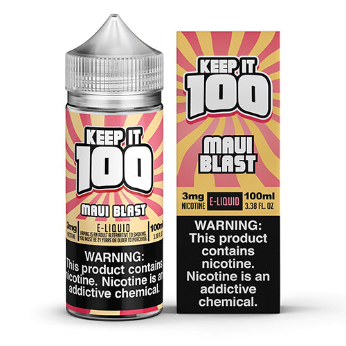 Keep It 100 E-Liquid - Maui Blast (Tropical Blast) - MI VAPE CO 