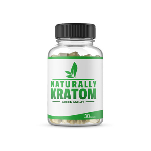 Naturally Kratom - Green Malay Kratom Capsules - MI VAPE CO 