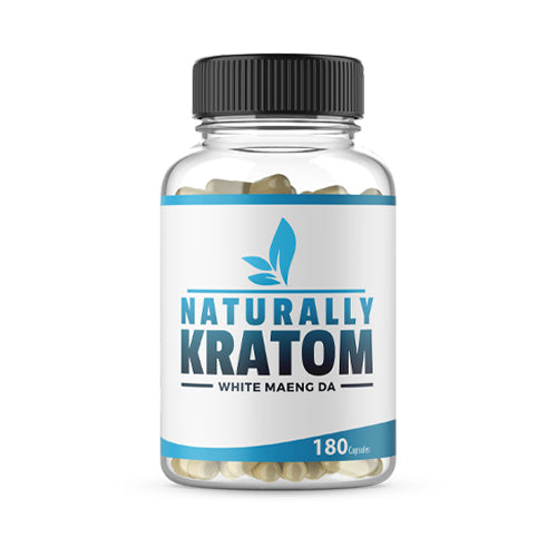 Naturally Kratom - White Maeng Da Kratom Capsules - MI VAPE CO 