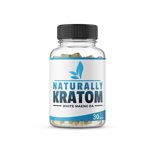 Naturally Kratom - White Maeng Da Kratom Capsules - MI VAPE CO 