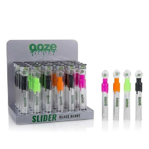OOZE - Slider Glass Blunt Assorted Colors - MI VAPE CO 