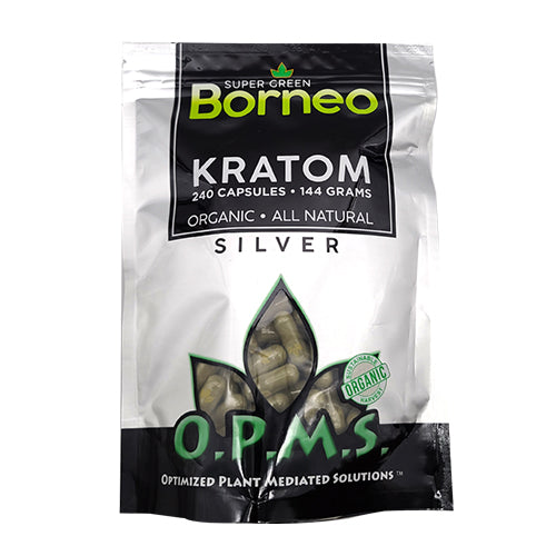 OPMS Kratom - Super Green Borneo Capsules - MI VAPE CO 