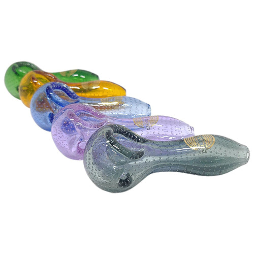 On Point Glass - 4" Color Water Trap Spoon Hand Pipe Box Set - MI VAPE CO 