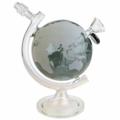 On Point Glass - 8" Glow In The Dark World Globe Water Pipe Box Set