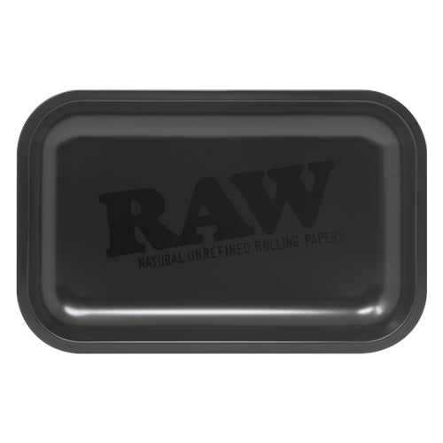 RAW - Matte Black Rolling Tray - MI VAPE CO 