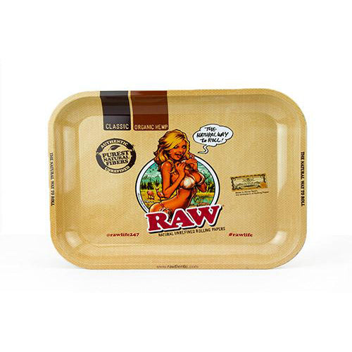 RAW - Rolling Tray Girl - MI VAPE CO 