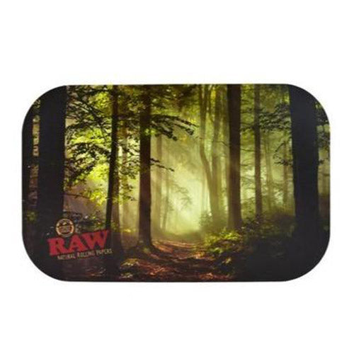 RAW - Rolling Tray Magnetic Cover Smoky Forrest - MI VAPE CO 