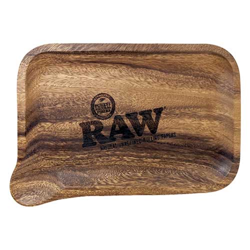 Picture of Raw - Wood Rolling Tray w/ Pouring Spout