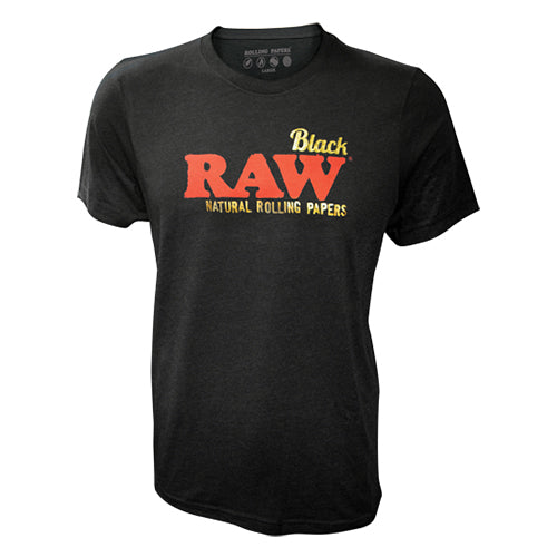 RAW - Black w/ Gold Foild Lettering T-Shirt - MI VAPE CO 