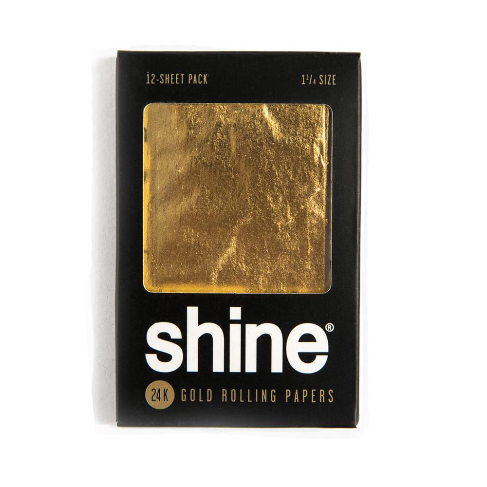 Shine Papers - Gold 12 Count Rolling Papers - MI VAPE CO 