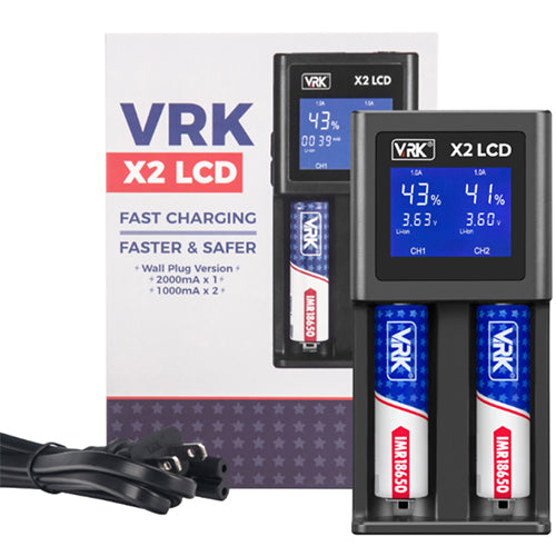 VRK - X2 LCD Lighting Fast Charger - MI VAPE CO 