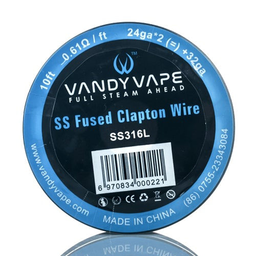Vandy Vape - SS Fused and SS Flat Clapton SS316L Series Wires