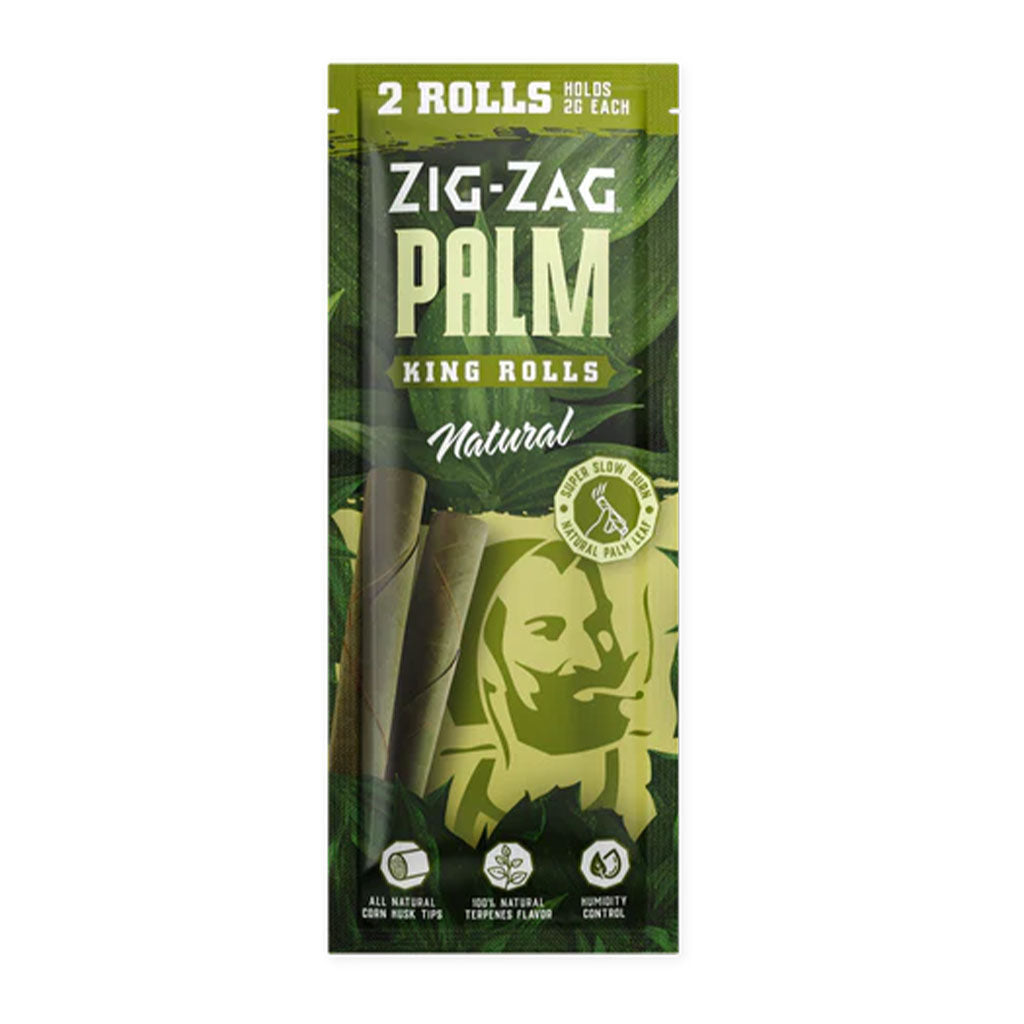 Zig Zag - King Size Palm Natural Rolls (2pk)