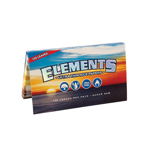 Element - Single Wide Double Pack Rolling Papers - MI VAPE CO 