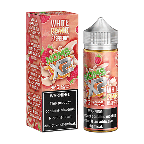 NOM X2 E-liquid - White Peach Raspberry - MI VAPE CO 