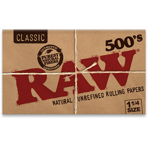 RAW Rolling Papers - Classic 500's 1 1/4 - MI VAPE CO 