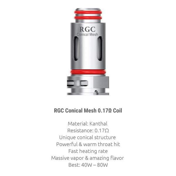 Smok RPM80 - RGC Coil .17ohm Conical Mesh - MI VAPE CO 