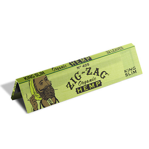 Zig Zags - Organic Hemp King Slim Rolling Papers - MI VAPE CO 